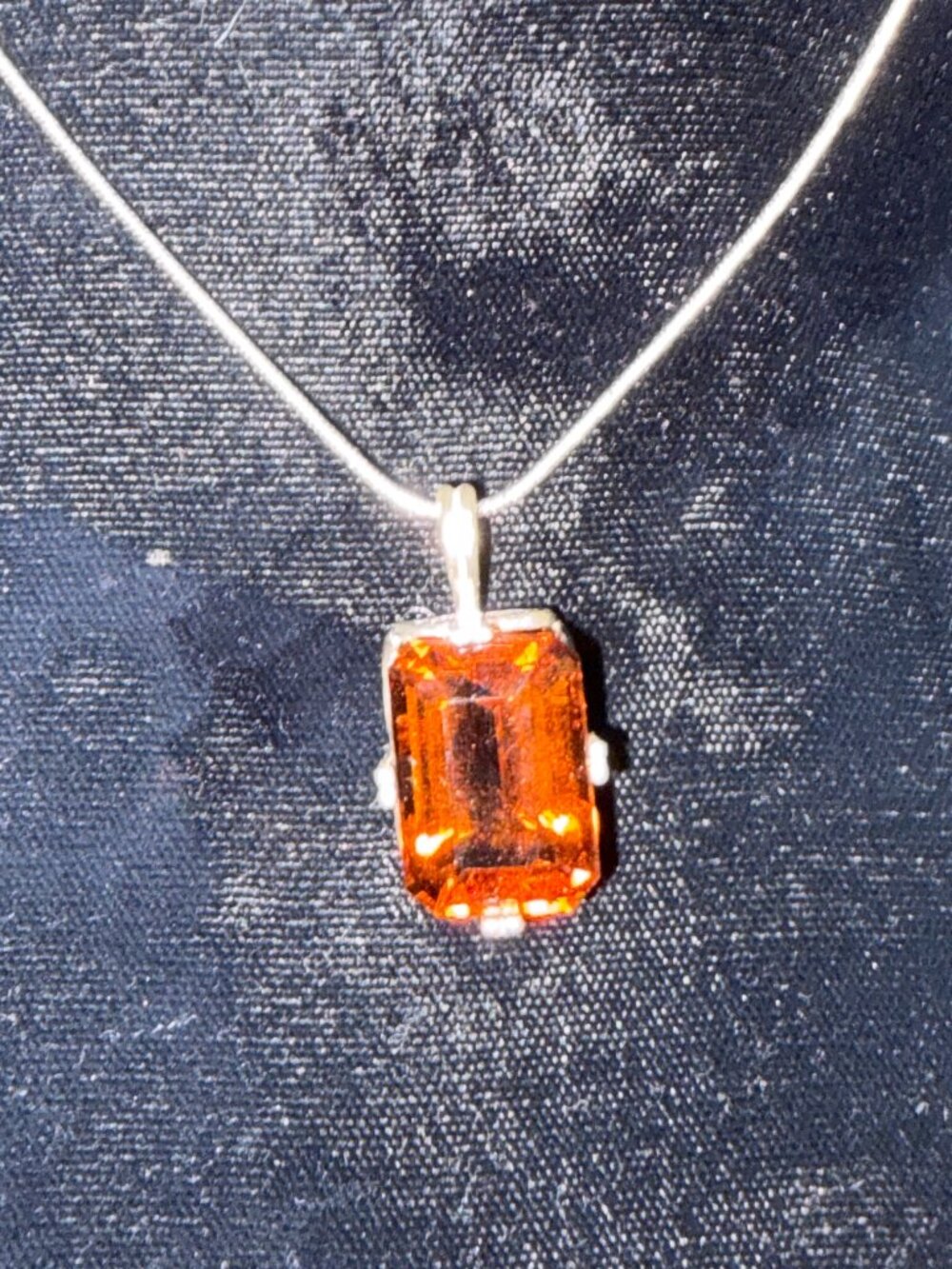 Citrine Pendant Set in Sterling Silver